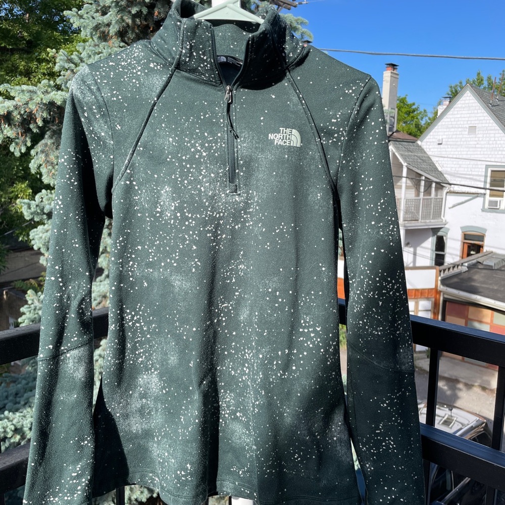 The North Face Quarter Zip Brushed Fleece Jacket